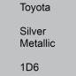 Preview: Toyota, Silver Metallic, 1D6.